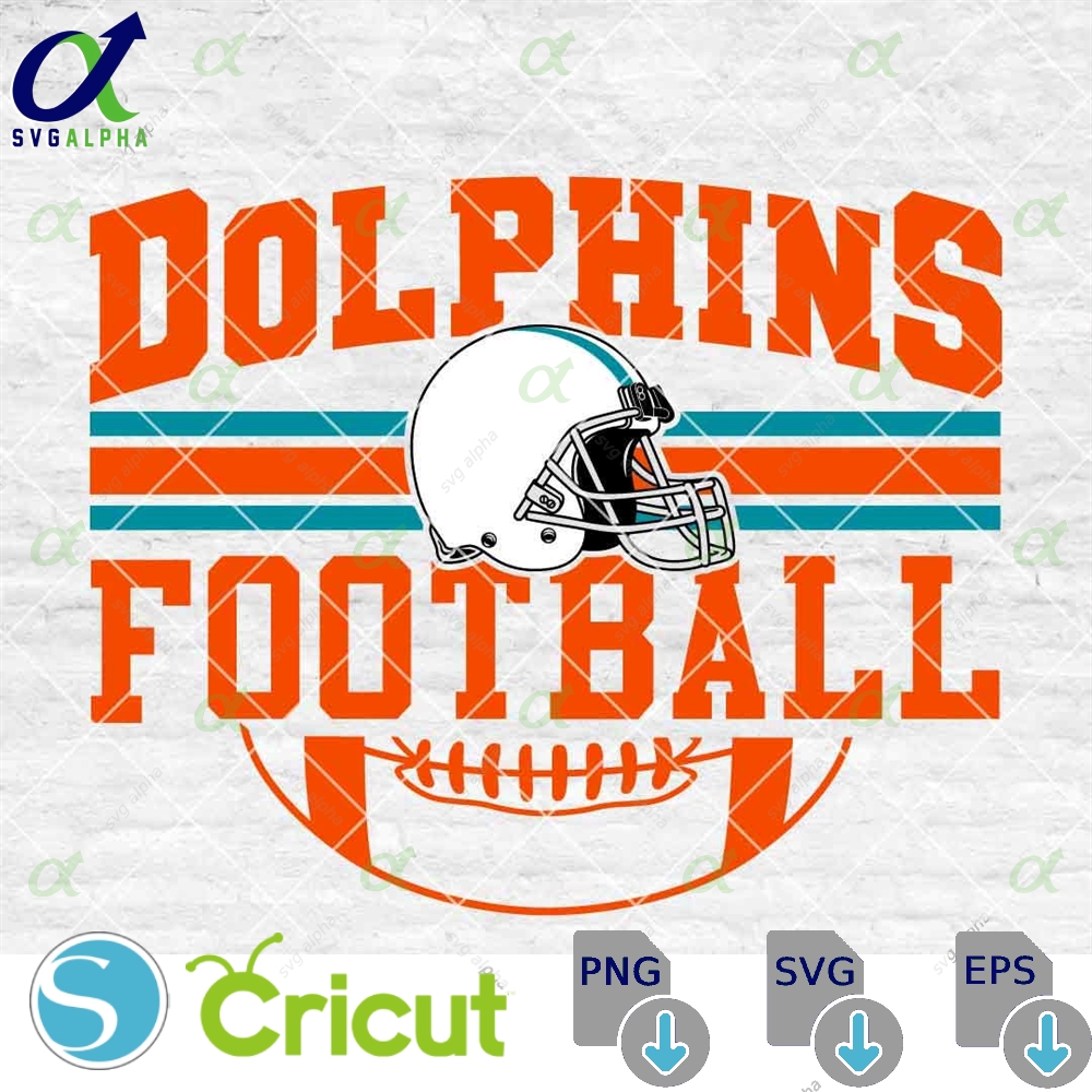 Dolphins Football Svg Football Svg Sports Svg Football Shirt Sublimation Designs Png Dxf Jpg Eps